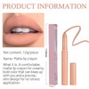Matte Nude Lip Liner And Lipstick Set With Built-in Sharpener,