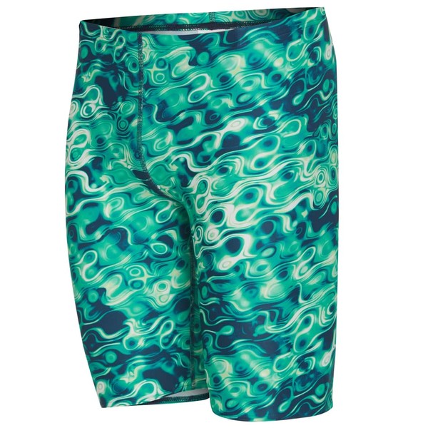 iSwim Jammer Traje de baño juvenil (22-28), Verde espíritu., 28