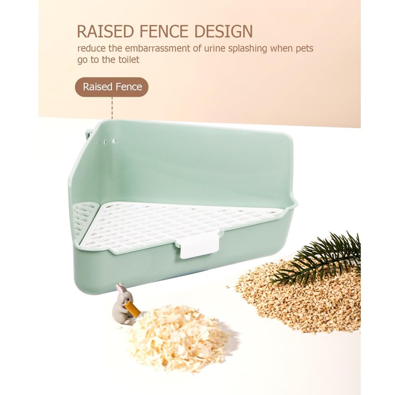 Pawsayes Rabbit Litter Box Small Rabbit Bedding Litter Box for