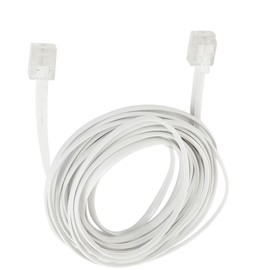 sourcing map RJ11 6P2C Male Plug Telephone Line Cable, 15 Foot 4M Modular Conductor Phone Wire Double Ends for Landline, Telephone, Fax, Modems, Answering Machines