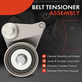 A-Premium Belt Tensioner Assembly with Pulley Compatible with Kia Optima 2006-2010, Rondo 2007-2012, Magentis 2007-2010 & Hyundai Santa Fe 2007-2009, 2.7L