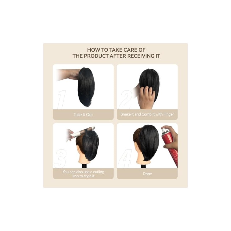ZQIAN BEAUTY Coletas Postizas con Clip para Mujer - Extensión