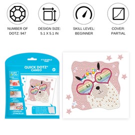 DIAMOND DOTZ Llama Rainbow Animal Diamond Painting Kits for Kids - Diamond Art Kits a Relaxing Creative Craft Kit with Dotz Gems 5.1"x5.1"