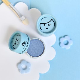 No Nasties Kids Eco Eyeshadow Pressed Powder - Blue, 1g