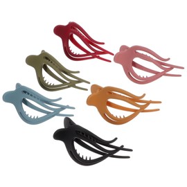WOONEKY 6pcs French Hair Clips for Women Stylish Claw Clips Matte Colors Hair Accessories Durable Lightweight Design