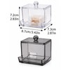 Clear Cotton Swab Holder for Bathroom Storage – Reusable Plastic