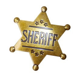Sheriff Badges Metal Police Badges Pins Western Deputy Sheriff Star Badge Pins for Cowboy Party Decoration Badge, Dress-Up Custom Badge, Themed Birthday Pin Badges Decorations, Metal
