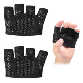 Strength Training Gloves, Cycling Gloves, Gym Gloves, Pair of Left & Right Side Anti-Slip Breathable, Widely Used for Weight Training, Weightlifting, Gym, Tennis, Cycling (Black, Men's, Women)