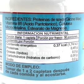 Vitamina B5 Ácido Pantoténico 30 Capletas De 400 Mg Riket Sabor Sin Sabor