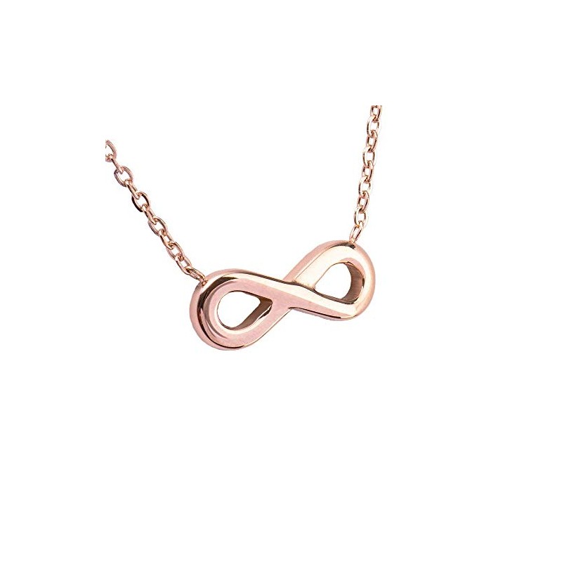 LuckyLy Set Joyería para Mujer Acero Inoxidable Baño Oro Rosa