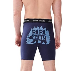 Hatley Men's Novelty Boxer Briefs, Papa Bear, M
