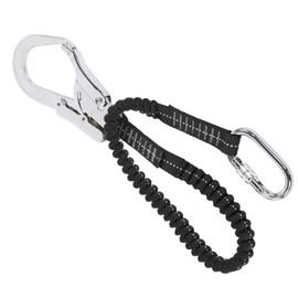 Vbest life Trabajando en Alto Solo Acero Gancho Grande Cuerda elástica Cuerda de Seguridad anticaídas Wireman Cinturón de Seguridad Arnés Correa de detención de caídas