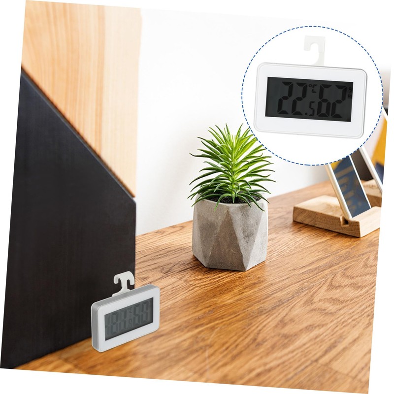 SHOWERORO Digital Refrigerator Thermometer Humidity Accurate Freezer Hygrometer with Temperature