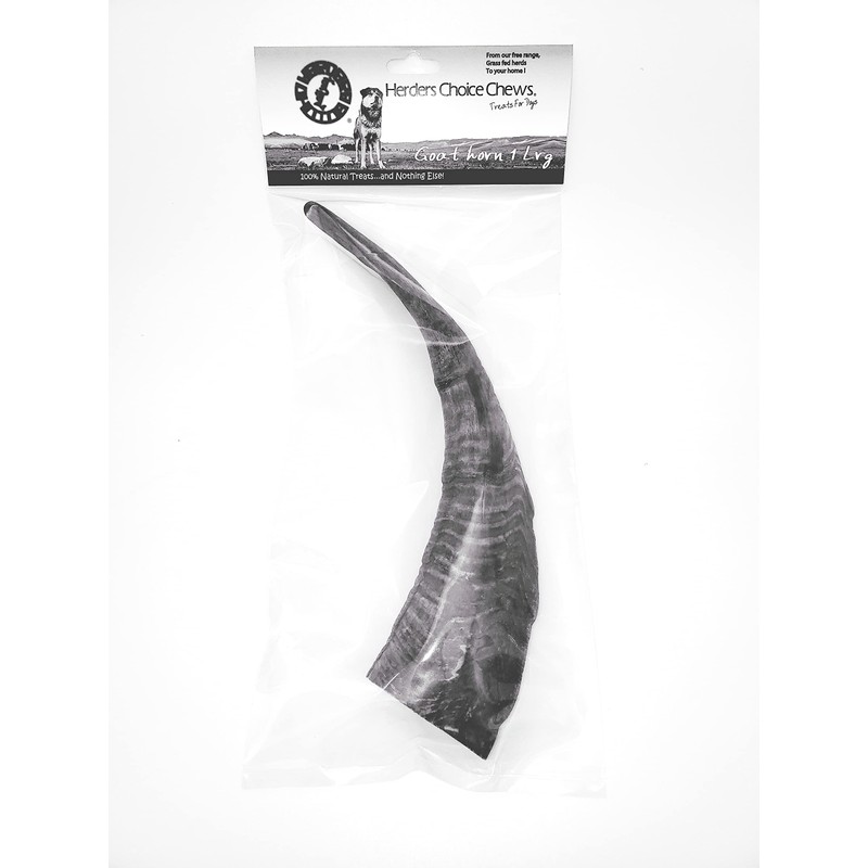 Herders Choice Chews Dried Goat Horns Dog Chew Large 1