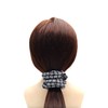 QinGoo Black Checker Scrunchie Hair Rubber Hair Elastic Adult Hair