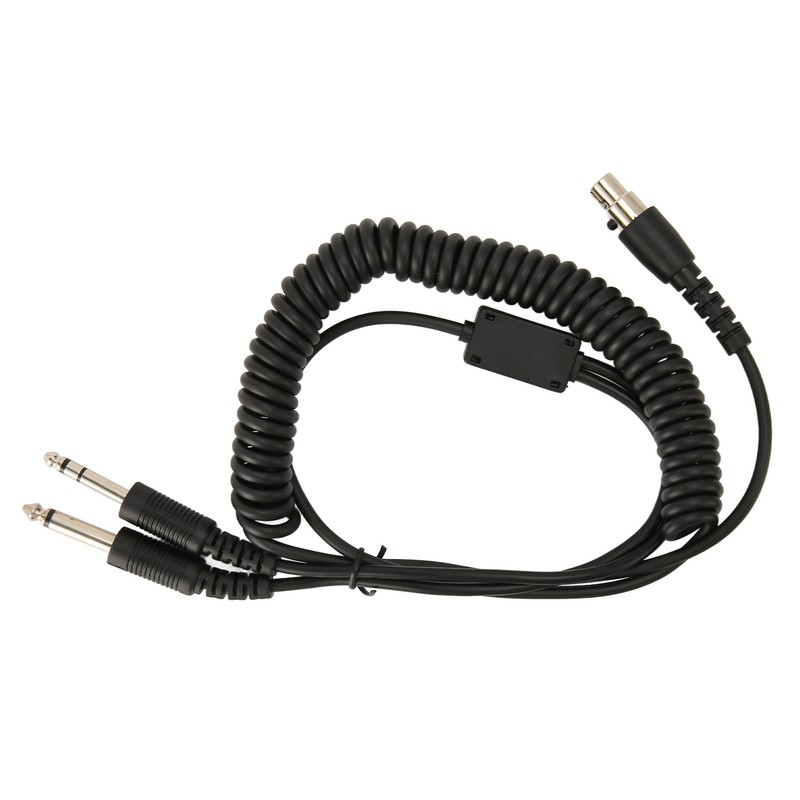 Mini XLR 5 Pin Plug to GA Dual Plugs Headset