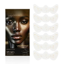 HASAIKA® Glitter Freckles Face Tattoo, Pack of 6 Glitter Makeup Stains for Face, Suitable for Christmas, Music Festivals, Birthday Parties, etc.