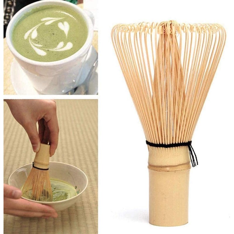 ANCLLO Bamboo Chasen Matcha Powder Whisk Tool Japanese Tea Ceremony