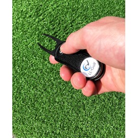 LL Golf 10 Portable/Foldable Divot Tool Golf Divot Tool with Ball Marker Coin Aluminium in Gift Box