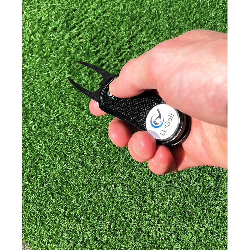 LL Golf 10 Portable/Foldable Divot Tool Golf Divot Tool with