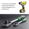 sourcing map 3pcs H4 Hex Bit Socket 1/4" Square Drive