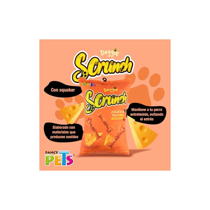 Fancy Pets Juguete para Perro Doggie Scrunch Queso