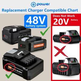 T POWER 48V Battery Charger for SuperHandy Wheelbarrow Farm Modular Cargo Bed Electric Cordless Earth Drilling ‎DW-5GZY-11CL, GUO055 GUO072, GUO072-FBA Ac Dc Adapter Class 2 Power Supply