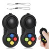 2Pcs Fidget Pad with 8 Fidget Functions, Portable Stress Reliever