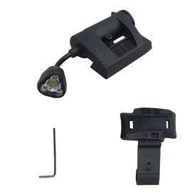 Tactical Helmet Light Military with IR/Red/Green LED Task Lamp Bendable Survival Signal Light with 2 Mount Accessories for Fast Mich Helmet for Outdoor Sports Hunting Fishing (Black)