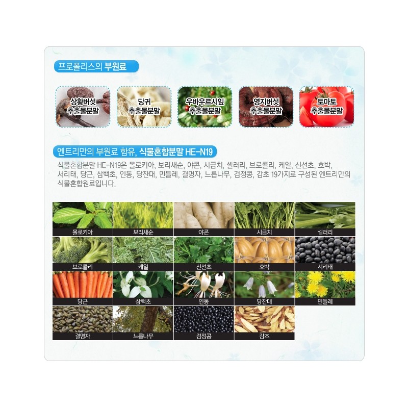 Entry Propolis 4+1 Natural Antioxidant / 엔트리 프로폴리스 4+1 천연