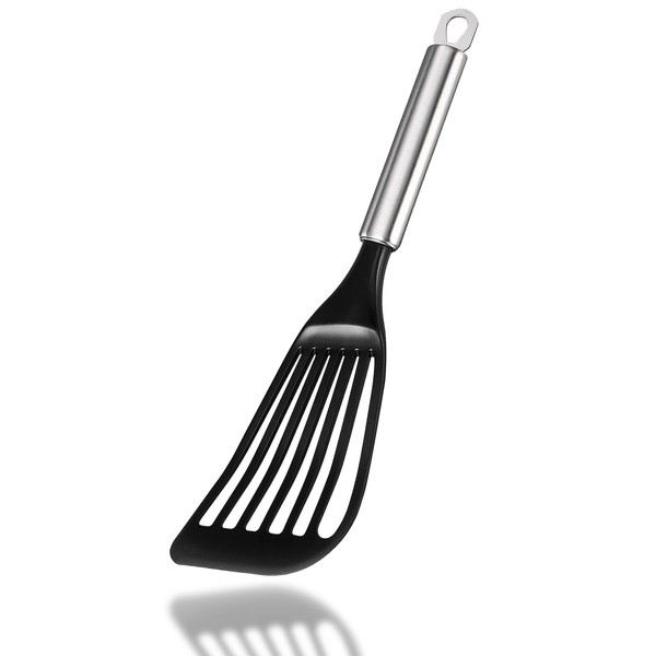 Contiup Cooking Fish Spatula,Nylon Square Slotted Egg Spatula Turner with