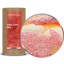 1 x 750 g Fruit Gum Extra Acid Starch Mix Sweet and Sour Super Fruity and Free from Gelatin Vegetarian Gluten Free Lactose Free