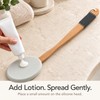 Long Handle Back Lotion Applicator – Silicone Body Cream &