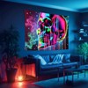 Starlit Patio Blacklight Skull Tapestry Glow In The Dark Tapestry