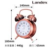 ランデックス(Landex) 目覚まし時計 アナログ カンパネラ 常時点灯 ブロンズ YT5230CO