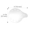OPTEGO Clear, Vented Polycarbonate Eye Shields, Universal Left or Right