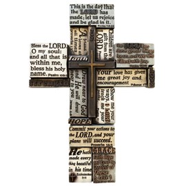 PxFrEWSK Inspirational Bible Sayings Wall Cross - Jesus Art Wall Decor