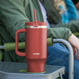 Contigo Streeterville 40oz Tumbler, Stainless Steel Vacuum Insulated, Leak-Proof, Cold for 29 Hours,Goji Berry