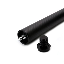 CUESOUL 8 Inch Carbon Fiber Pool Cue Extension with 3 Bumpers Fittings