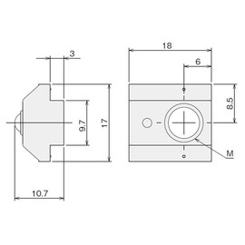 SU SU ST Nut Stopper L M8 SFN-SL8 Pack of 50
