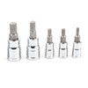 10Pcs 12 Point Triple Square Splined Bit Socket Set M4-M18
