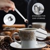 Lusofie 5 Pcs 1/4 Teaspoon Measuring Spoons Mini Spoons Stainless