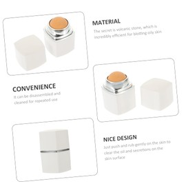 Baluue 4pcs Oil Absorbing Roller for Oily Skin Volcanic Stone Facial Cleanser Face Oil Absorbing Ball