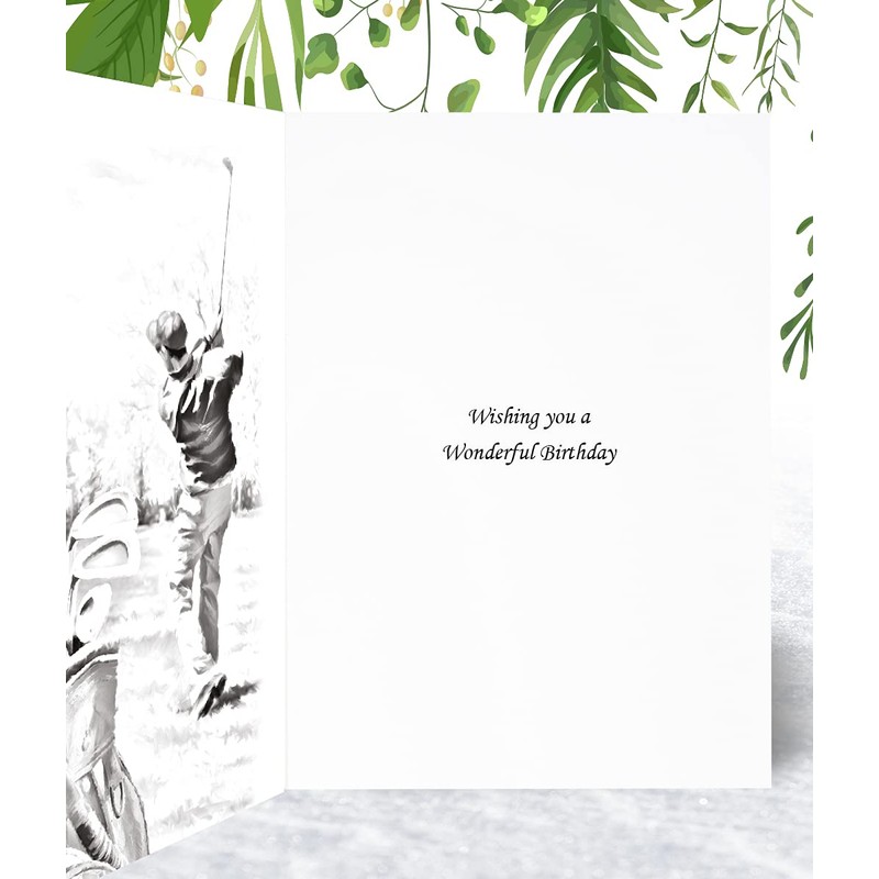 Brother in Law Golf Birthday Card - Medium Sized Card