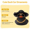 wonuu Car Dashboard Rubber Duck Ornament, Car Decoration Ducks with