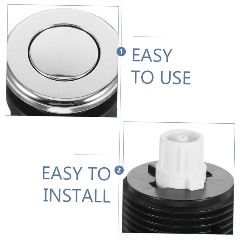 ULTECHNOVO Pneumatic Air Pressure for Garbage Disposal Bathtubs Splashproof Push
