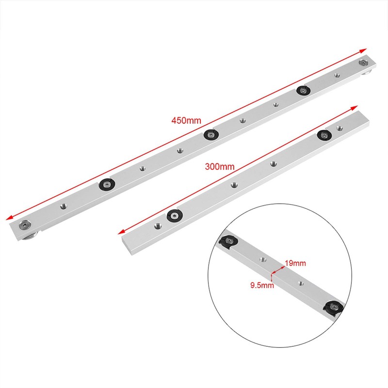 Uadme Miter Bar Slider, T Groove Rail Table Saw Miter