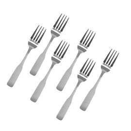 Stainless Steel Salad Forks, Flatware Set 'Esquire' for (6)