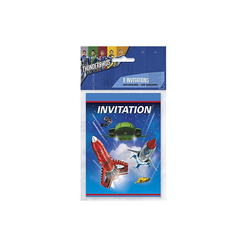 Unique Party 48934 CiTV Foldover Invitations | Paper | Thunderbirds
