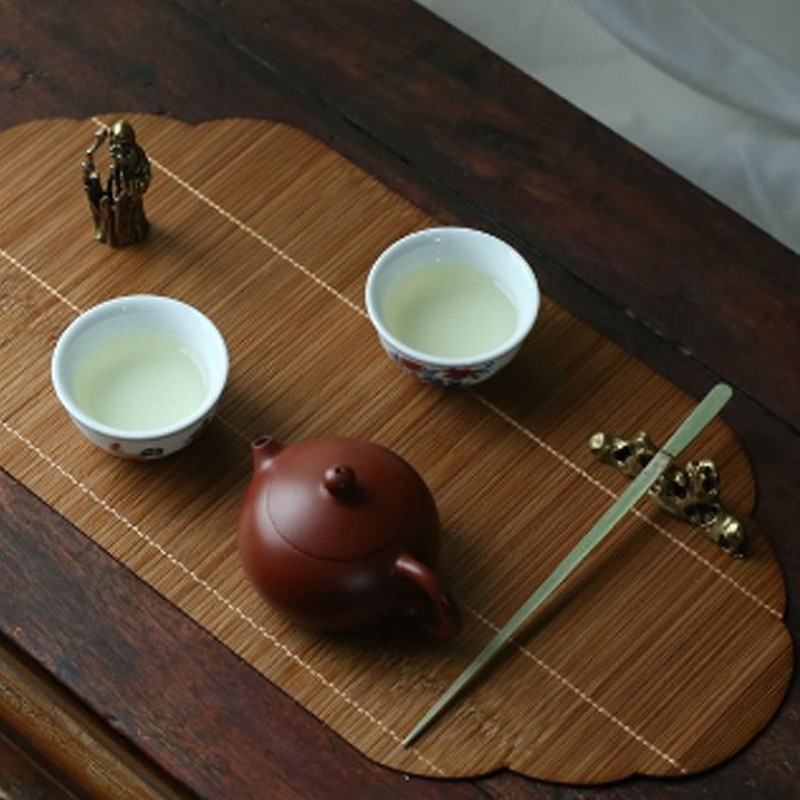 BTSEURY Tea Ceremony, Tea Tablemat Slat, Japanese Style Zen Good